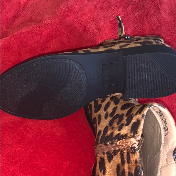 Suede Leopard Print Booties - Picture 3 of 3